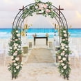 thumbnail image 4 of iTopRoad 7Ft Metal Garden Arch Arbor Archway for Climbing Plant;Wedding Ceremony;Party, 4 of 11