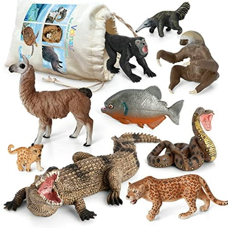 Animal Figurines Toys VOLNAU 9PCS South America Figures Zoo Pack for  Toddlers Kids Decorations Preschool Educational Rainforest Jungle Forest  Animals Sets | Walmart Canada