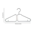 thumbnail image 2 of Btomtd 4pcs Compact Multifunctional Garment Hangers Foldable Clothes Hangers Storage, Orange, 2 of 3