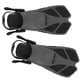 thumbnail image 3 of aletas de snorkel ajustables de TPR suave con talón abierto y largas para natación., 3 of 14