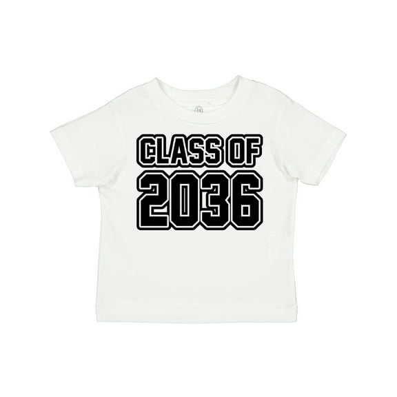 Inktastic Class of 2036 in Black Outlined Text Boys or Girls Toddler T-Shirt