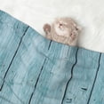 thumbnail image 2 of Disketp Turquoise Wooden1 Dog Blanket/Bed Cover for Dogs and Cats,Puppy Essentials-Large, 2 of 8