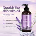 thumbnail image 4 of Lavender Massage Oil for Calming, Soothing and Relaxing Muscles Massage Oil for Massage Ideal Body Oil for Skin Moisturizing for Men and Women, 4 of 14