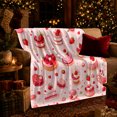 thumbnail image 3 of Sweet Strawberry Bakery Theme, Festive Holiday Scene, Warm Flannel Blanket for Kitchen and Dining Room with Detailed Artwork, Art Lovers Christmas Gift, Festive Home Decor, 3 of 9