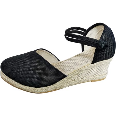 

Pattern Womens Resort Wedge Floral Embroidered Style Summer Slippers Women s Wedges Walking Sandals for Women