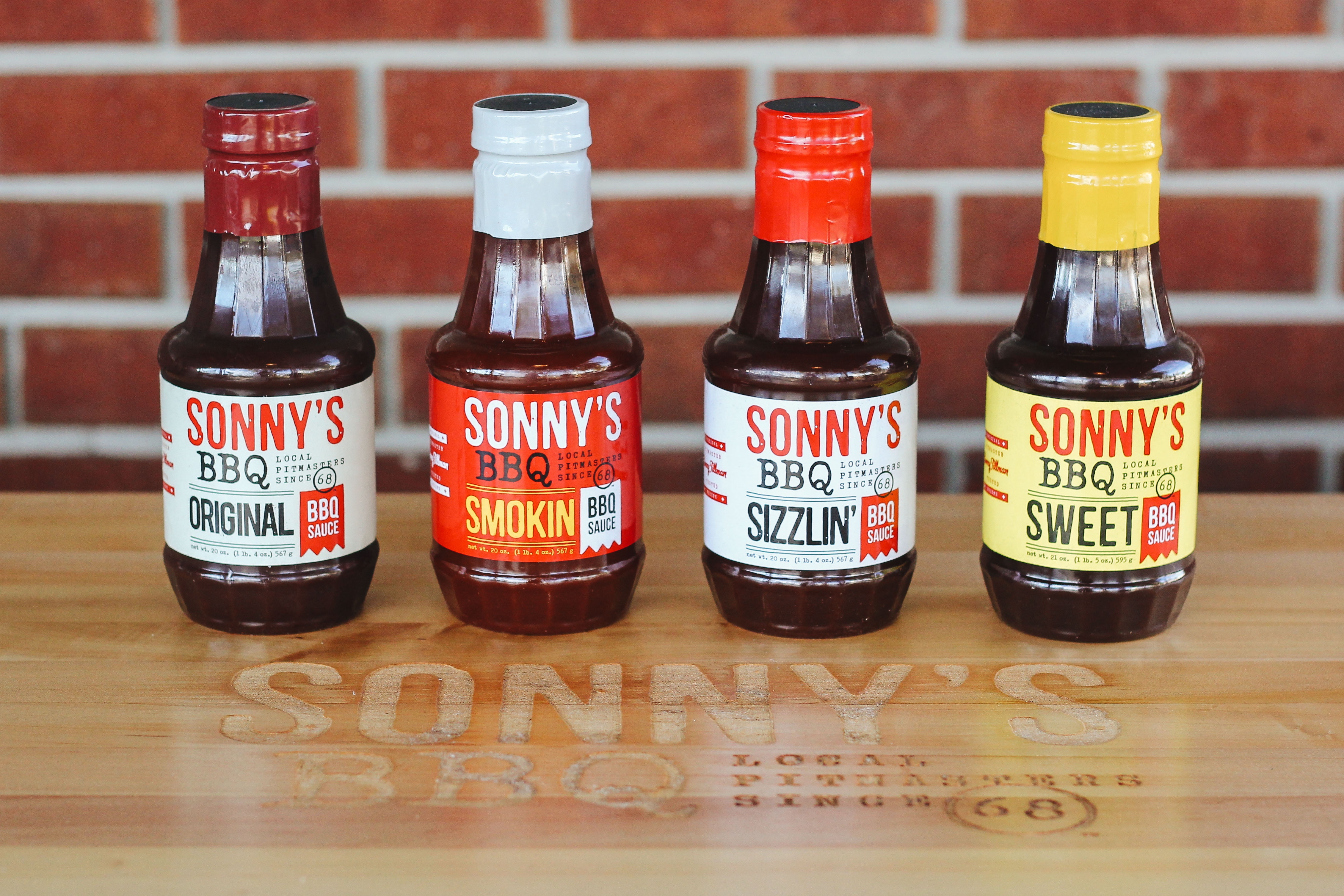 (4 pack) Sonny’s BBQ Original Bar-B-Q Sauce, 20 oz Bottle - Barbecue Sauce for Grilling, Dipping, and Marinades