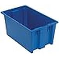 thumbnail image 3 of Quantum SNT185BL 18-Inch by 11-Inch by 9-Inch Stack and Nest Tote, Blue, 6-Pack, 3 of 3