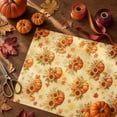 thumbnail image 3 of Fall Decorations Gifts Wrapping Paper,27.56x19.69 Inch Pumpkins Maple Leaf Themed Decor Packaging Material,Perfect for Fall Party Gifts Making & Home Craft, 3 of 8