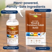 Truly Free Natural Wood Cleaner & Furniture Polish, Unscented, 12oz