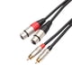 thumbnail image 2 of Audio Cable 2 Male to 2 XLR Amplifier Cable for AV Plug XLR, 2 of 4
