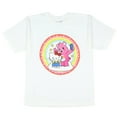 thumbnail image 2 of Hello Kitty and Friends x Care Bears Girls' T-Shirt Cheer Bear and Kitty Selfie Pose Oversized Kids Tee, 2 of 5