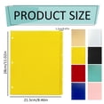 thumbnail image 2 of 3 Ring Binder Dividers with 8-Tabs, Letter Size PP Binder Dividers, Thickened Plastic Index Dividers, Flexible Crack-Proof Waterproof Index Divider Sheets, Page Divider Sheets for Document Sorting, 2 of 6