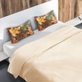 thumbnail image 5 of Yayeee Pillowcase Standard Size Set of 2 Satin Wrinkle Resistant Pillow Case, Colorful Autumn Leaves, 5 of 7
