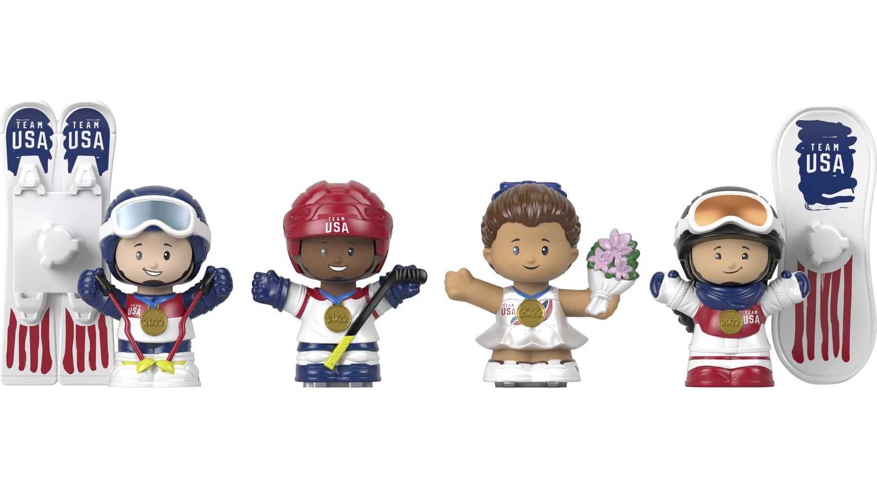 Little People Fisher-Price Collector Team USA Winter Sports Action Figure Set, 6 Pieces