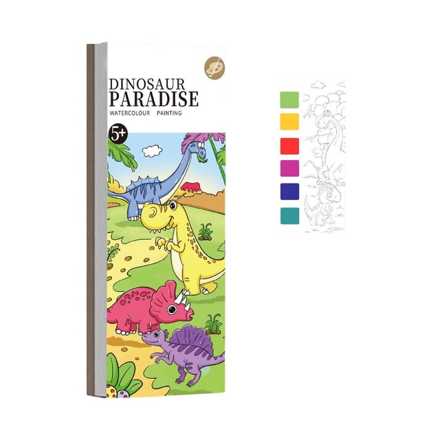 Libro De Pintura Con Acuarelas Para Niños De 4 A 8 Años Libro De Bolsillo De Pintura Con Acuarelas Manualidades Para Niños Pequeños Actividades Para Viajar Pintar Con Agua Set De Libros Para Colorea