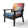 thumbnail image 3 of Designart "Multicolor Abstract Euphony II" Multi-Color Abstract Upholstered Accent Chair - Modern Arm Chair For Living Room, 3 of 7