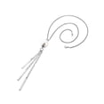thumbnail image 2 of ELYA Women's Faux Pearl Stainless Steel Bar Tassel Drop Necklace, 2 of 2