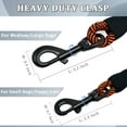 thumbnail image 2 of NANAHuangHeavy Duty Rope Dog Leash, 3/4/5/6/7/8/10/12/15 FT Nylon Pet Leash, Soft Padded Handle Thick Lead Leash for Large Medium Dogs Small Puppy (1/2" * 6', Black), 2 of 8