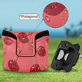 thumbnail image 6 of Haosy Beautiful Cherry Golf Mallet Putter Cover Strong Magnetic Leather Golf Club Headcover Closure, 6 of 7