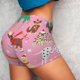 thumbnail image 4 of Balery Different Dogs Christmas Pantalones cortos de entrenamiento estampados para mujer, sin costuras, ajustados, para gimnasio, yoga, correr, deportes, ejercicio activo, fitness.-XX-Large, 4 of 8