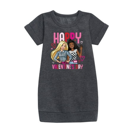 

Barbie - Happy Valentine s Day - Toddler And Youth Girls Fleece Dress
