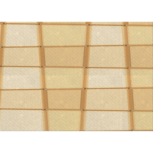 Ahgly Company Tapis d'Intérieur Lavables en Machine Rectangle Transitionnel Jaune Soleil, 2' x 5'