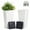 WhiteStone-2 Pack, variant on GreenShip 27" Tall Planters for Outdoor Indoor, Set of 2 with Drainage,Large Indoor Flower Pots with Drainage & Inner Shelf for Porch, Patio, and Front Door Decor