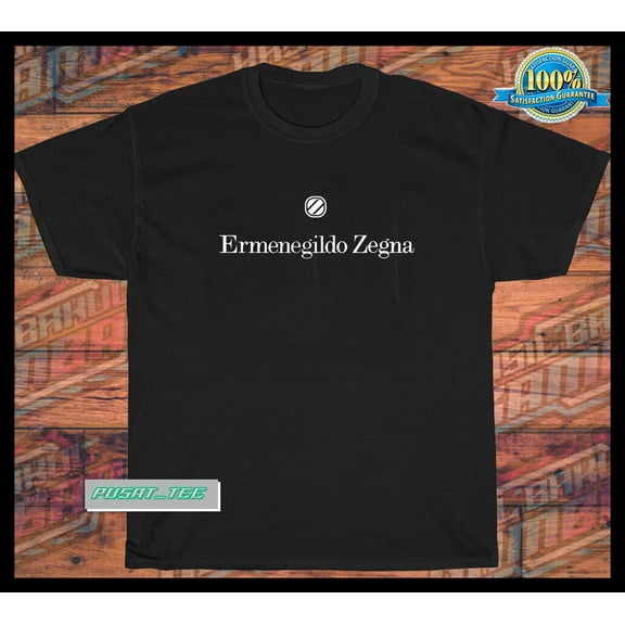 Ermenegildo Zegna Logo american funny men's T shirt size S-5XL