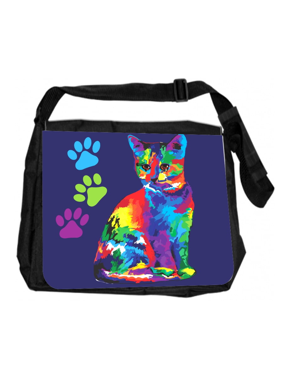 rainbow messenger bag