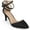 Black, variant on Journee Womens Luela Pointed Toe Mid Heel Evening Pumps