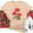 Khaki, variant on Valentine's Day Clothes Under 10.00 TMOYZQ Women's Plus Size T-Shirts Casual 3/4 Sleeve Crew Neck Blouse Fashion Red Rose Graphic Pullover Tops