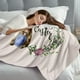 thumbnail image 5 of Easter Flannel Sofa Blanket with Cute Bunny and Eggs Pattern, Soft Cozy Throw Blanket for Couch Bed Decor, Holiday Gift, Lightweight Decorative Blanket for Living Room Home Decor, 5 of 6