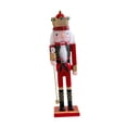 thumbnail image 3 of GUOOL Nutcracker Figurine Christmas Decorations Traditional Table Centerpiece Ornament C, 3 of 9