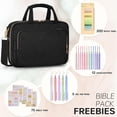 thumbnail image 3 of Soda Candy Bible Cover Case for Women Large Bible Bag Bible Study Supplies Church Camp Essentials Christian Gifts for Women Journaling Kit Quilted Bible Book Sleeve, 3 of 7