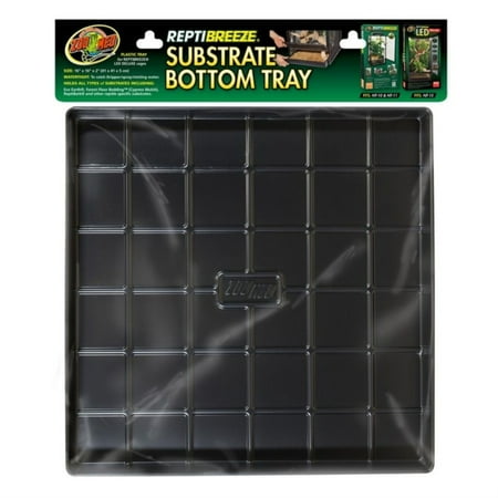 UPC: 0097612092110 | Zoo Med ReptiBreeze Substrate Bottom Tray – Tray for NT10  NT11 & NT15 – (16 L x 16 W x 2 H)