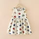 thumbnail image 2 of Vestido Para Niñas Ropa Para Bebés Ropa De Verano Para Niños Pequeños Vestido Sin Mangas Estampado Gráfico Ropa Para Niños Blanco Odeerbi LM103-2220, 2 of 4