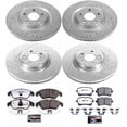 thumbnail image 3 of PowerStop Front and Rear Z26 Street Warrior Carbon-Fiber Ceramic Brake Pad and Drilled and Slotted Rotor Kit Fits: AUDI Select Models K6141-26, 3 of 9