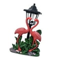 thumbnail image 1 of Figura de flamenco con luz solar para pareja enamorada, iluminación exterior, decoración de jardín, estatua para puerta de entrada, patio trasero, 1 of 8