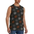 thumbnail image 2 of Pofeuu Spider Web Print Men's Muscle T-Shirt, Sleeveless, Muscle Tank, Classic Muscle Tee Top For Men Casual Sleeveless Muscle T-Shirt Trendy Clothes-Small, 2 of 7