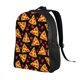 thumbnail image 2 of Disketp Cartoon Pizza Mochila Unisex de Apertura Lateral Completa, Mochila para Laptop para Escuela, Trabajo y Viajes, 2 of 8