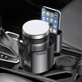 thumbnail image 4 of Ressort Rafraîchissant, Expandeur de Gobelet de Voiture, Organisateur de Base Réglable, Support de Téléphone pour Grandes Bouteilles de Boisson Durable, Support de Gobelet Multi-Usage pour Bouteilles de 2/2.5LB, Couleur Noire / Plastique, Noir-604 $BS$3, 4 of 9