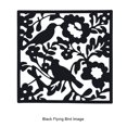 thumbnail image 4 of Panel divisor de habitaciones Injueey 4x decorativo plegable y multifuncional moderno Gráfico del pájaro negro, 4 of 6