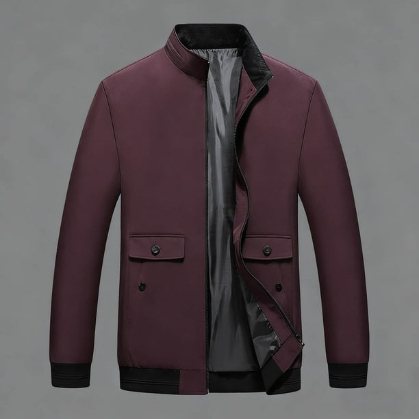 Ceisia Men's Hooded Warm Jacket Casual Outerwear Long Sleeve Gift Zip Up Coat for Cool Weather