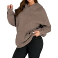 thumbnail image 3 of Fantaslook Hoodies for Women Oversized Fleece Sweatshirts Long Sleeve Pullover Tops Fall Outfits with Pocket, 3 of 10