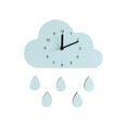 thumbnail image 5 of FANTADOOL Nordic Style Cartoon Cloud Elephant Clock For Children Room Cute Wall Clock Home Decoration, 5 of 5