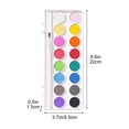 thumbnail image 6 of Round Watercolor Paint Sets, 12/16 Color Watercolor Artist Paint Set with Paintbrush, Solid Watercolor Box Painting Fine Art Professional Art Supplies, 6 of 6