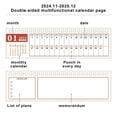 thumbnail image 3 of Small Desk Calendar 2025 Mini Desk Calendar Horizontal Solid Color Office Daily Planner Self-Discipline Punch Card Book Desktop Ornament the Office Ornaments Christmas,Mini Desk Calendar, 3 of 7