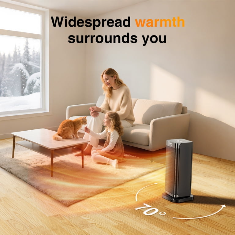 Portable Electric Space Heater with Thermostat photo 4