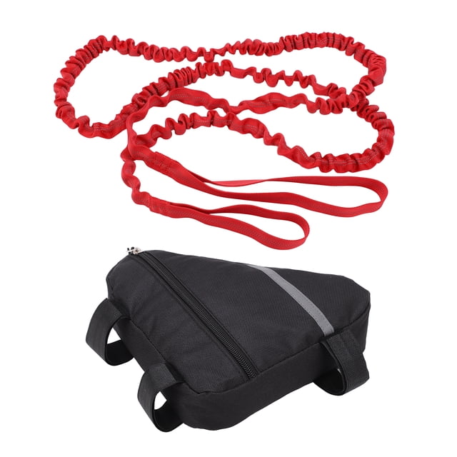 Bike Tow Bungee, 500lb Bearing 8.5-15ft Flexible Effortless Riding Riding Accessory Bike Tow Rope Anti Lost for Outdoor Riding Red Tow Rope Set