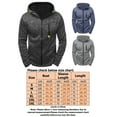 thumbnail image 2 of UKAP Men's Solid Color Jersey Full-Zip Hoodie Athletic-Fit Plus Size Light Weight, 2 of 4